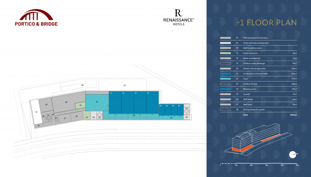 Portico and Bridge - Golden Visa - Marriott -1 floor plan