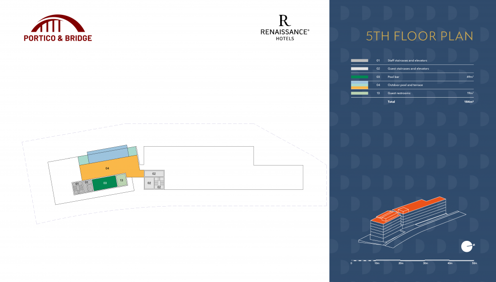 Portico and Bridge - Golden Visa - Marriott 5th floor plan